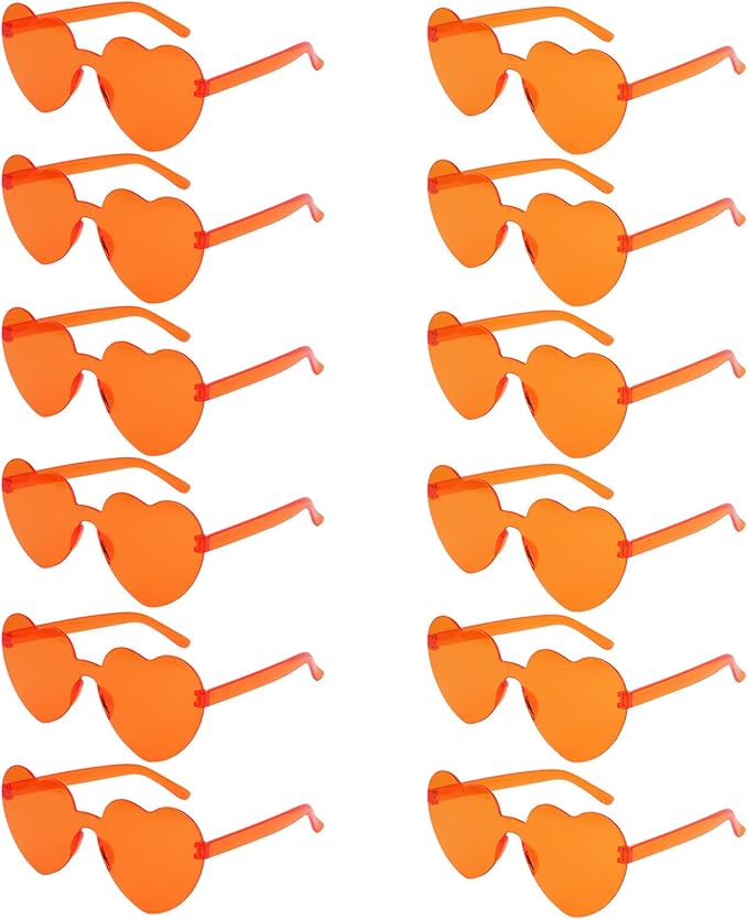 Heart Sunglasses 12/18/24 Pcs Heart Shaped Glasses for Women Cute Funny Party Glasses Party Favors Accessories