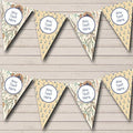 Nautical Sailing Sea Map Vintage Anchor Personalized Birthday Party Bunting - Hanging Party Decoration - Birthday Party Banner Garland | Decorative Party Supplies