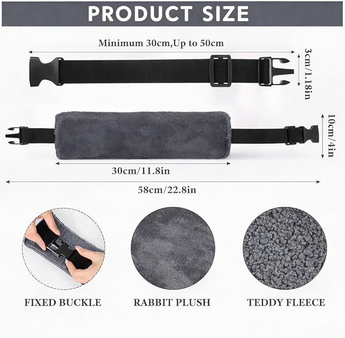 Dormo - Travel Kit, Travel Kit for Airplanes - Bus - Auto -Train, Travel Pillow, Neck Pillow, Neck Pillow for Airplanes, Multifuntional Band, Eye Mask