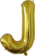 40 Inch Letter Balloons, Large Gold J Balloon Letter Decor, A to Z Letter Balloons, Helium Balloons, J Foil Balloon for Birthday Party Anniversary Supplies Decorations