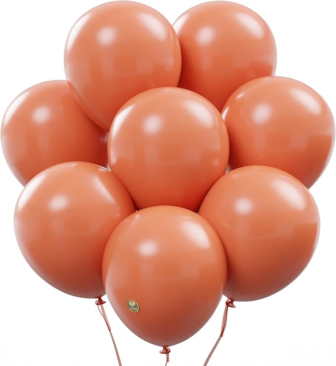 AFTERLOON® Biodegradable Balloons 24 pcs Grapefruit Red 10 Inch, Matte Color Thickened Extra Strong Natural Latex Helium Float, Colorful Bulk Color ballon Globos Para Decoration De Fiestas Kids