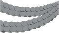 Sparkling Silver Paper Garland - 12 ft. (1 Pc.) - Stunning Design & Premium Quality - Perfect for Any Event
