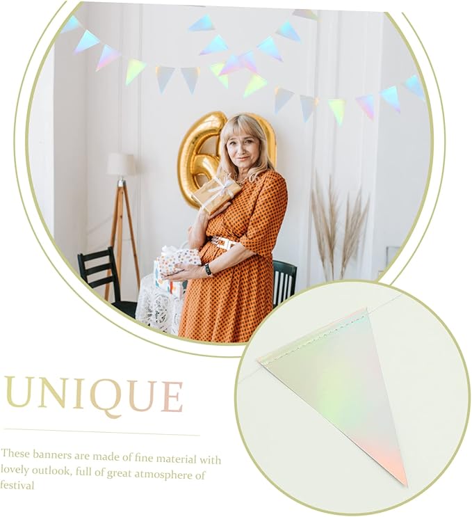 2pcs Double-Sided Party Banner Flags for Birthday and Wedding Decor Reusable Hanging Decorations Lightweight and Easy to Store for Themed Celebrations