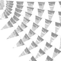 32.8FT Silver Glitter Triangle Pennant Banner Flag Metallic Bunting Outdoor Garland for Christmas Graduation Wedding Engagement Anniversary Bachelorette Birthday Bridal Shower Valentine's Party Decor