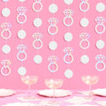 xo, Fetti Iridescent Engagement Ring Garland - 4 pcs, 12' | Bachelorette Decorations, Tying The Knot Bride Bach Decor, Engagement Party Photo Booth Backdrop, Proposal Supplies
