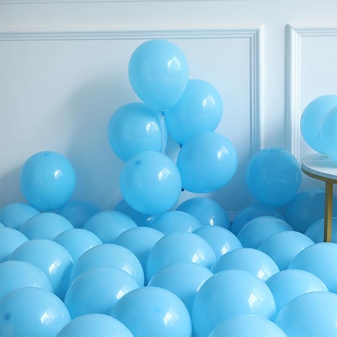 Ocean Wave Surf Theme Party Decorations, 147 Pcs Teal Blue White Balloon Garland Arch Kit with Inflatable Beach Balls for Summer Beach Pool Hawaiian Birthday Baby Shower