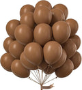 PartyWoo Brown Balloons 101pcs 12 Inch Boho Neutral Coffee Tan Fall Latex Helium Balloons for Wedding Baby Shower Gender Reveal Graduation Safari Woodland Birthday Fall Party Decorations Brown-F09
