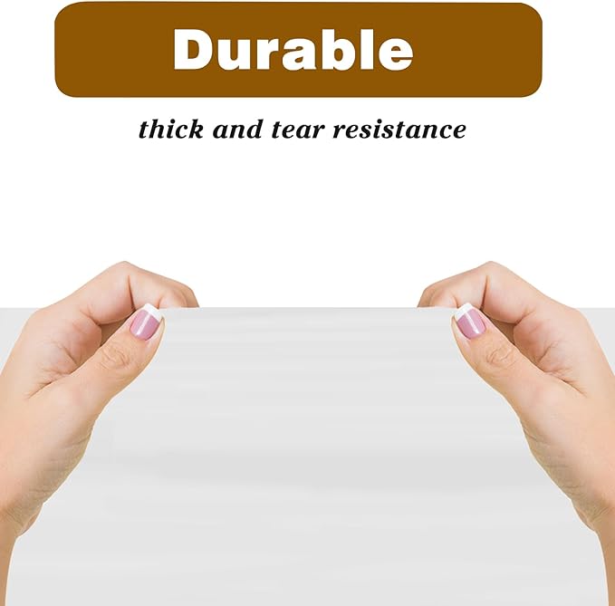 Kopokita 2PCS White Rectangle Disposable Plastic Tablecloths 54 x 108 Inch Party Table Covers