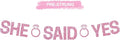 Glitter Pink She Said Yes Banner Pre-Strung Engagement Decorations Bridal Wedding Party Sign Valentine's Day Garland Bachelorette Party Decor,NO DIY