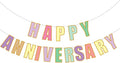 Happy Anniversary Banner, Wedding Anniversary Party Funny Paper Sign Party Supplies
