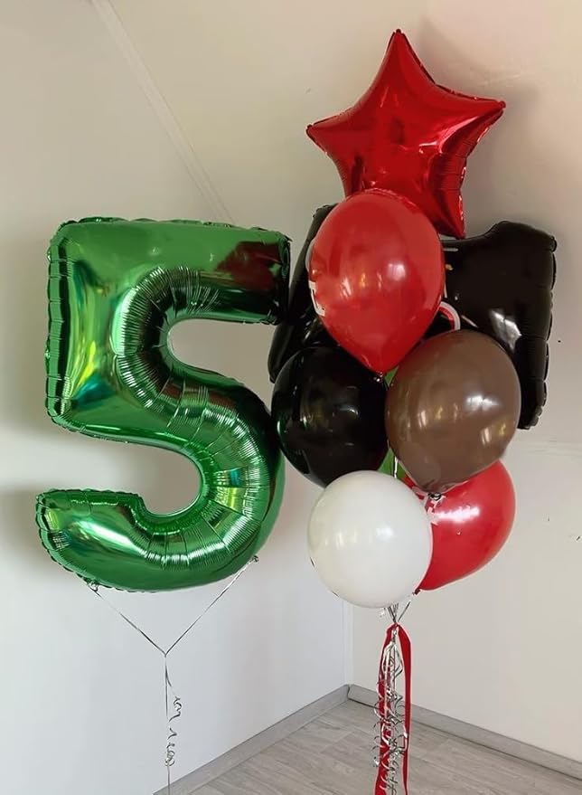 Number 15 Balloons, Balloons for Woman Man 15th Dark Green Birthday Party Decoration, 40 Inch Foil Number Ballon for 15, 51 Anniversary, Bridal Shower, Graduation, Valentine's Day, Easter