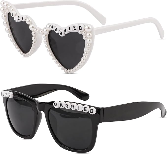 Just Married Decorations Sunglasses for Just Married Wedding Party Decorations