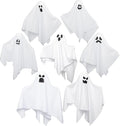 JOYIN 7 Pcs Halloween Hanging Ghost Decorations Outdoor, 19.6” Flying White Ghost Decor for Halloween Tree Front Yard Patio Lawn Garden Party and Holiday Décor