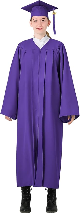 GraduatePro Matte Graduation Cap and Gown Class of 2026 Set Bulk with Tassel for High School & College 12 Colors