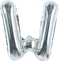 TONIFUL 40 Inch Large Silver Letter W Balloons Helium Balloons,Foil Mylar Big Letter Balloons for 2026 New Year Eve Graduation Wedding Baby Shower Birthday Party Anniversary Supplies Decorations