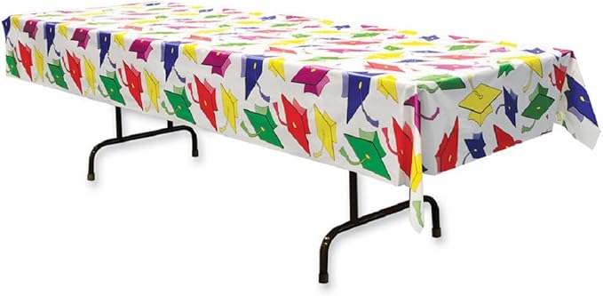 Beistle Graduation Plastic Rectangular Tablecover