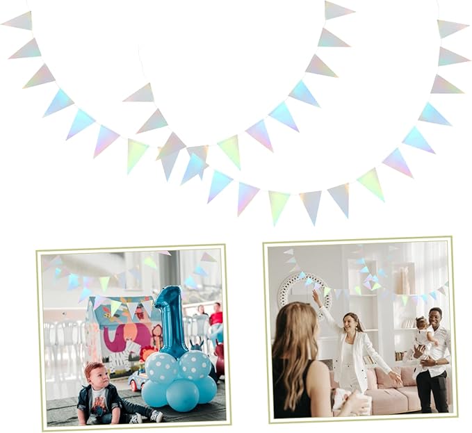2pcs Double-Sided Party Banner Flags for Birthday and Wedding Decor Reusable Hanging Decorations Lightweight and Easy to Store for Themed Celebrations