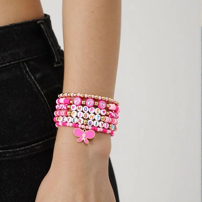 Cooluckday 36 Pcs Holiday Heishi Surfer Bracelets for Women Bulk Easter Mother's Day Christmas St. Patrick's Day Mardi Gras Bracelet Stackable Stretch Friendship Bracelets Set