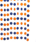 WEVEN Orange Blue Paper Garland Party Decorations Circle Dot Backdrop Party Banner Streamers, 30 Feet