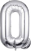 Letter Balloons 40 Inch, Single Silver Letter Q Balloons Aluminum Hanging Foil Film Balloon for Baby Shower, Wedding Anniversary, Graduation, Birthday Party Decoration