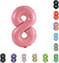 40 Inch Large Foil Helium Number Balloon Birthday Wedding Party 0-9 (Baby Pink, 8)