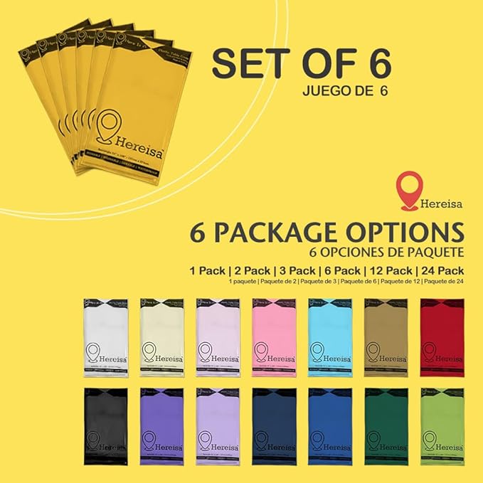 Yellow 6 Pack Plastic Table Cloth 54" x 108", Disposable Tablecloths Rectangle Table Cover, Plastic Table Cloths for Parties