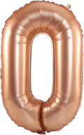 YPSelected 32 Inch Large Foil Helium Number Balloon Birthday Wedding Party 0-9 (Orange, 0)