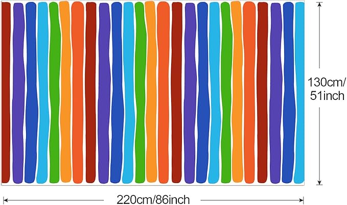 PHOGARY 3 Pack Rainbow Theme Tablecovers for Party Decoration, Disposable Plastic Rectangular Table Covers, Rainbow Parties Tablecloth Summer Beach Kids Birthday Cocktail Party Supplies