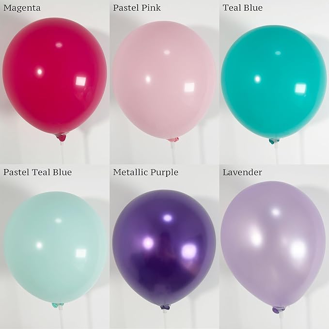 178pcs Pink Purple Blue Balloon Garland Disco Ball Custom Bracelet Banner Kits For Teenage Party Decorations Music Fans Princess Themed Photo Backdrop Birthday,Bachelorette Party