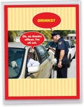 NobleWorks Jumbo Humorous Birthday Greeting Card From Us 8.5 x 11 Inch with Envelope (1 Pack) Big, Jumbo Bday No Thanks Officer J9800BDG-US