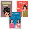 NobleWorks Assortment Pack of 3 Funny Birthday Greeting Cards with Envelopes (3 Designs, 1 Each) Blunt and Beautiful VC7956BDG-C1x3