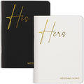 Elegant Vow Books With Gold Foil Lettering For Your Wedding - Perfectly Sized His and Hers Vow Books With Plenty Of Pages To Write Whatever is on Your Heart - A Beautiful Addition For The Wedding Day