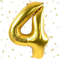 40 inch Gold Number Balloon Giant Foil Helium Balloons Gold Number 4 Balloon for 4th Birthday Party Anniversary Decorations Supplies