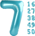 40 Inch Number Blue 7 Balloon,Large Dark Blue Foil Number Balloons 7 17 27 70 for Boys Girls Men Women Digit 7 Balloons Birthday Anniversary Events Party Decorations Supplies