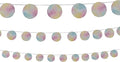 Fun Express 7 ft. x 4 1/4" Pastel Watercolor Ready-to-Hang Garland Decoration