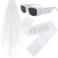 Bride Sunglasses Bride Sash and Veil for Bachelorette Party Decorations Bachelorette Party Accessories Favors White