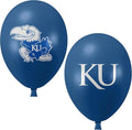 Kansas Jayhawks Balloons 10 Pack 11" Official Licensed Logos, Helium Quality Latex Balloons, Perfect for College Football Team Celebration, Decorated Front and Back by Westrick