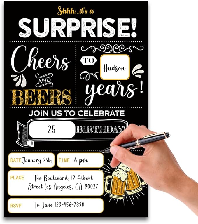 FujLoy Ch*rs And B*rs Birthday Party Invitations, Birthday Invitations, Adult Birthday Invitation.（070）