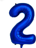 Navy Blue Number 2 Balloons 40 Inch Large Dark Blue Helium Foil Balloons for Birthday Party 2024 Graduation Decorations Anniversary Celebrations (Number 2)