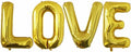 40 Inch Love Letter Balloons, Gold Foil Balloons, Large LOVE Balloon Letters, 4 Pcs Giant Mylar Foil Balloon Helium for Valentines Day, Birthday, Baby Shower, Wedding, Marriage Party Decorations