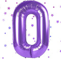 Purple Number Balloons, 40 Inch Purple Balloon 0.Birthday Decoration Children Girls Boys