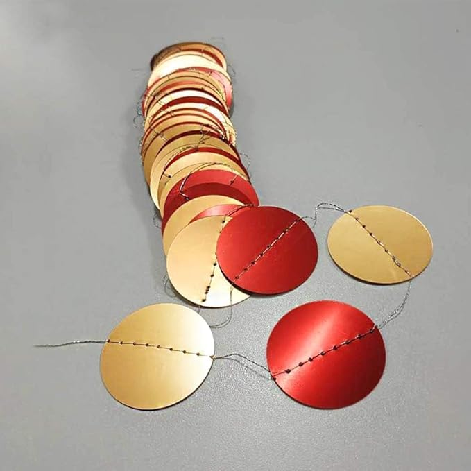 Cheerland Red and Gold Party Decorations Valentines Backdrop Gold Party Decorations Birthday Scarlet Maroon Hanging Garlands Celebration for Weddings Bridal Showers Lunar New Year Valentines