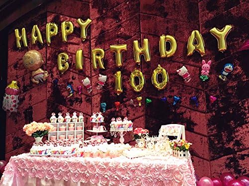 Glanzzeit 16 Inch Gold Balloons Decor Letters A to Z Numbers 0 to 9 for Wedding Prom Birthday Party (Letter I)