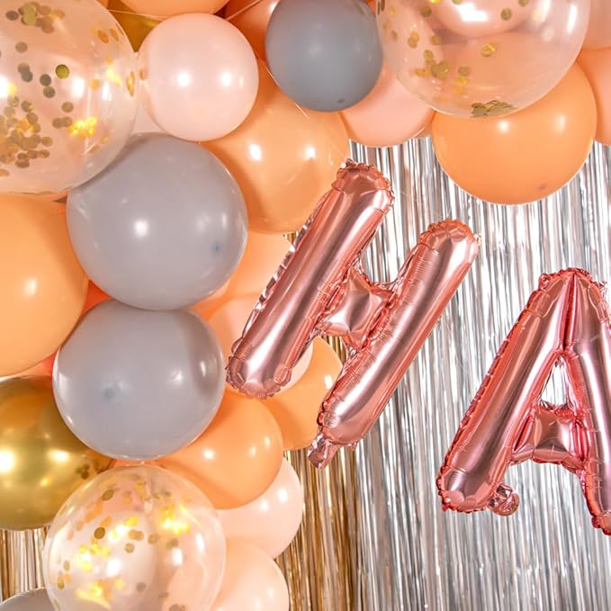 Restaurantware-Balloonify 16 Inch Letter Balloon, 1 Alphabet Party Balloon - Letter H, Self-Sealing, Rose Gold Foil Mylar Finish, Hanging Loop, Decoration For Birthday, Wedding, Or Graduation