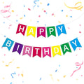 Happy Birthday Banner Multicolor Happy Birthday Sign Birthday Decorations for Birthday Party Backdrop Wall Decor Multicolor Birthdays Sign for Men Women Party Supplies
