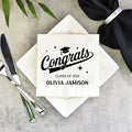 Personalized Graduation Party Disposable Napkins, Custom Grad Party Decor, Class Of 2025, Congratulations Grad, Gifts For Graduations Parties Style 7