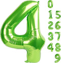 40 Inch Large Numbers Balloon, 4 Light Green Ballon for 4th 14 40 44 Birthday Party, Balloon 4 Number for Graduations Wedding Supplies