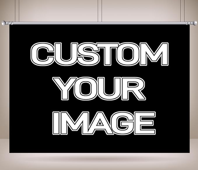 BELECO 5x3ft Fabric Custom Backdrop Customized Backdrop with Picture Logo Text Customize Your Design Personalized Background Banner Party Decor Living Room Tapestry Office Home Art Wall Hanging Decor