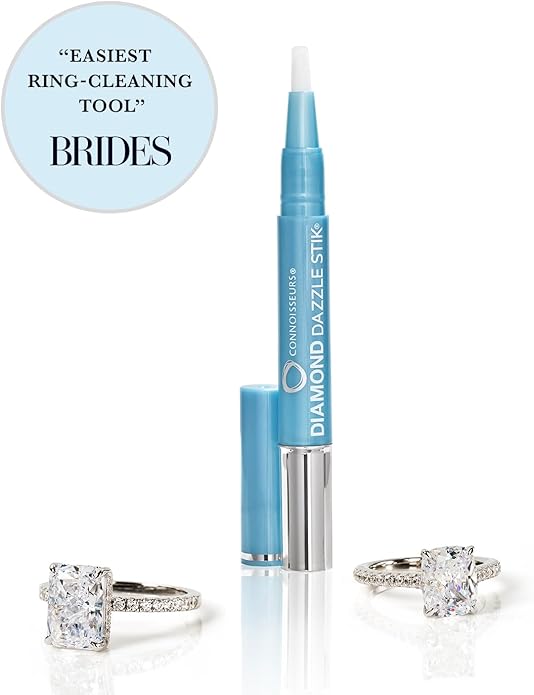 CONNOISSEURS Diamond Dazzle Stik - Portable Diamond Cleaner for Rings and Other Jewelry - Bring Out The Sparkle in Your Diamonds and Precious Stones