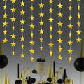 Gold Shining Star Hanging Garland Gold Hanging Sparkling Star Streamer Glitter Bunting Banner Twinkle Backdrop for Wedding Baby Shower Birthday Christmas Decorations 40 Feet